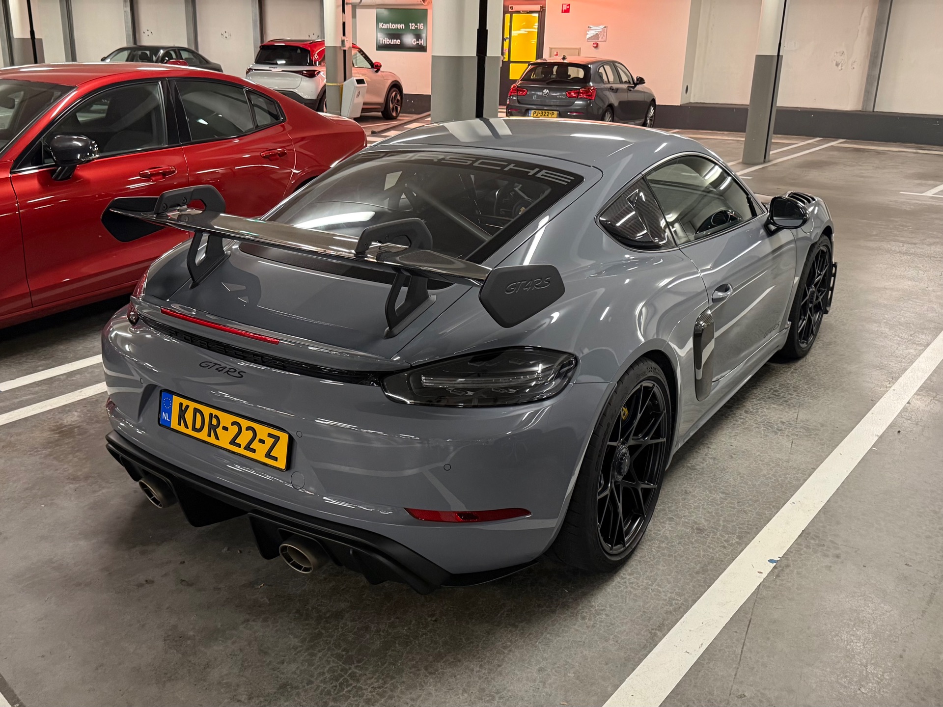 Porsche 718 Cayman GT4 RS Weissach Package in Amsterdam
